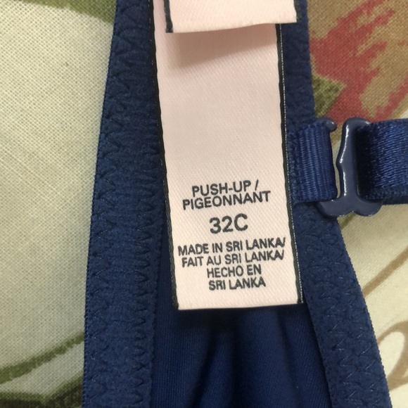 NWT Victoria’s Secret Push-up Bra Royal Blue 32C   A110 - Picture 5 of 6